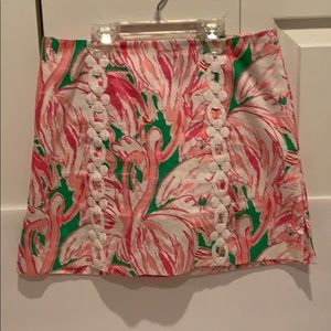 Pink Colony Print  Lilly Pulitzer Skirt Size: 00